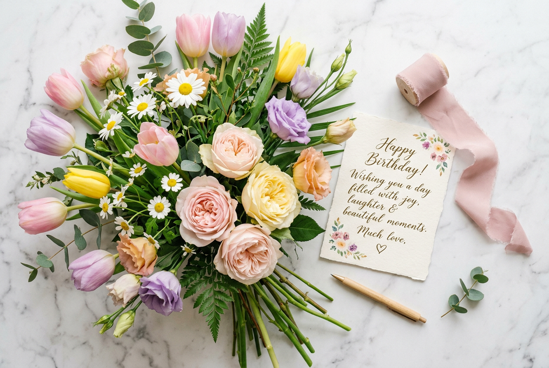🌷 Beautiful Birthday Messages and Flower Ideas for Friends