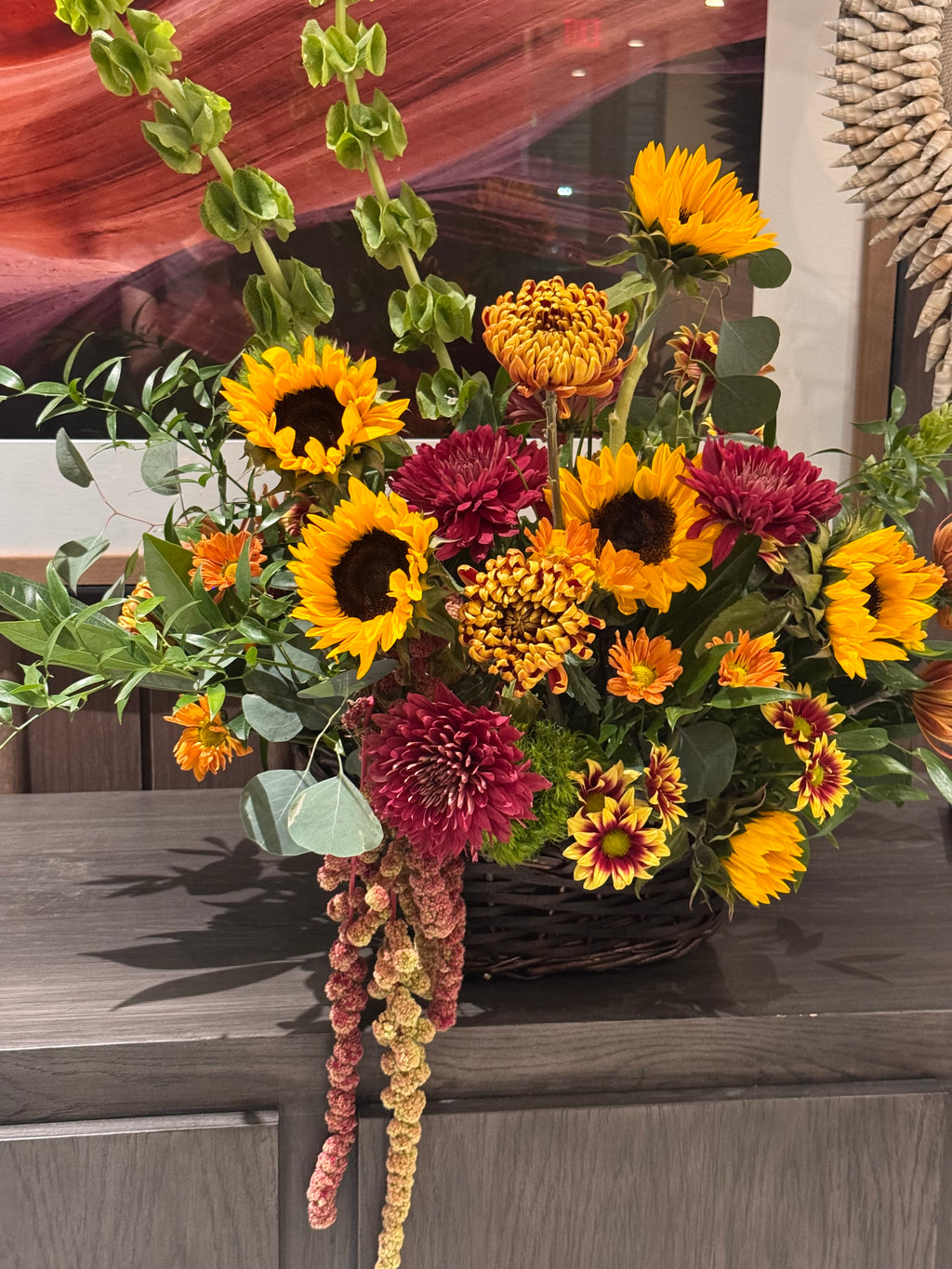 SO COLOR-FALL! Basket Arrangement
