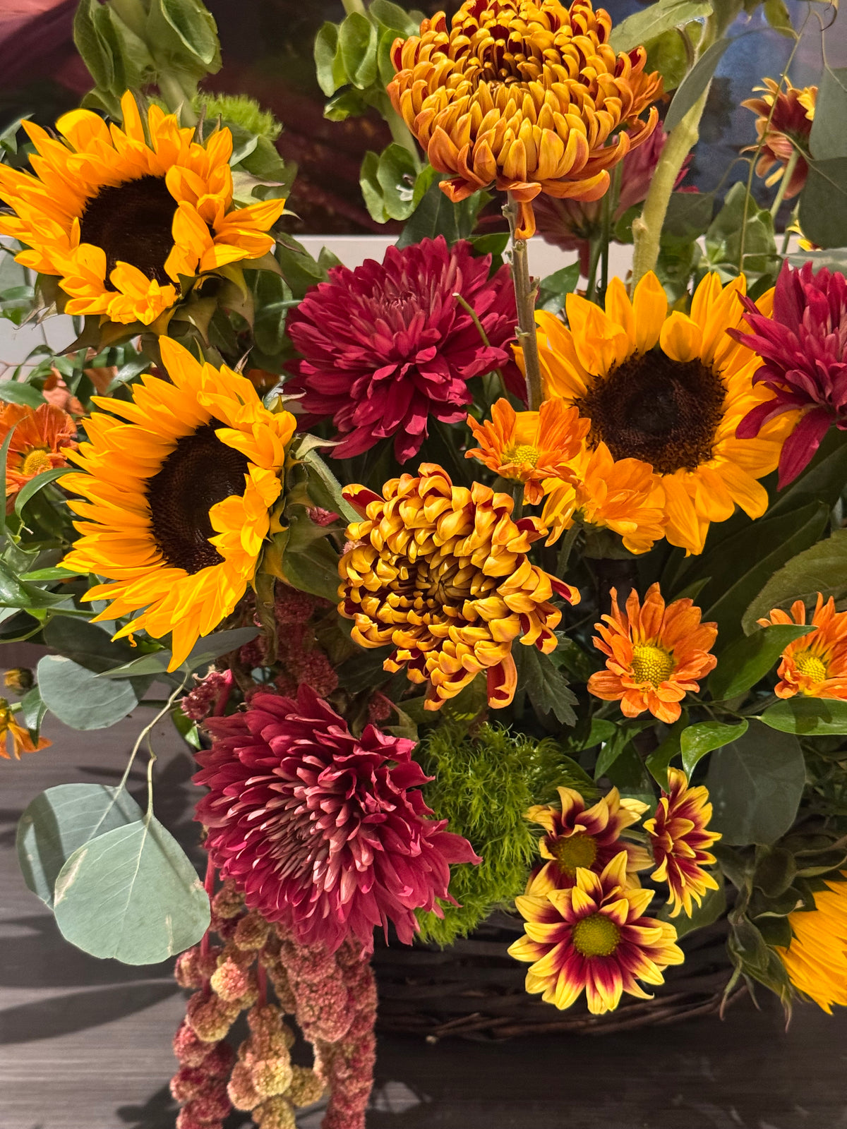 SO COLOR-FALL! Basket Arrangement