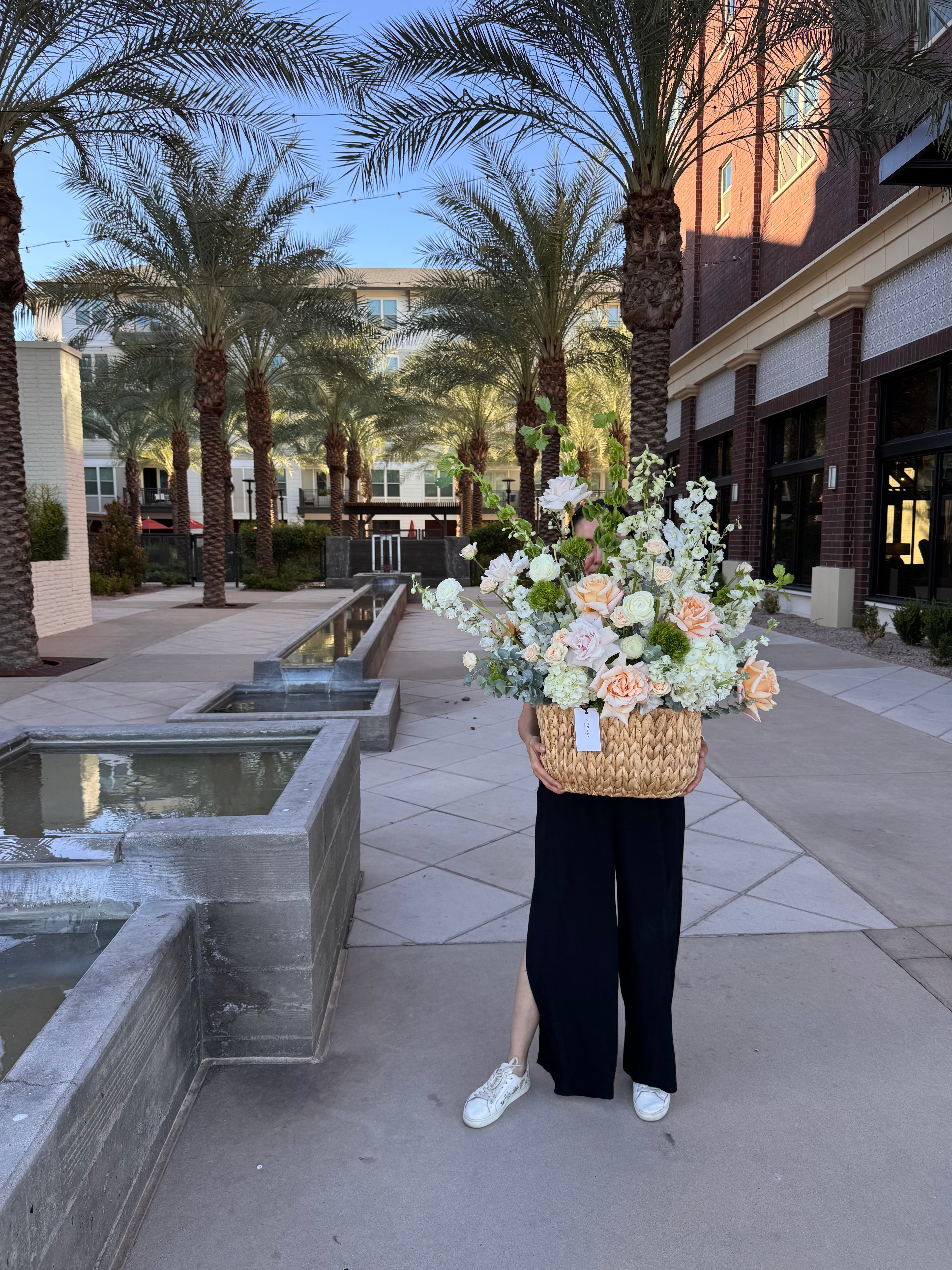 READY, SET, SPRING! Basket arrangement
