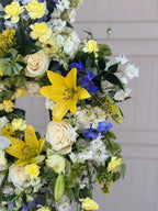 WREATH OF COMFORT WITH COMPLIMENTARY EASEL By Azelly Flowers — Gilbert, Arizona